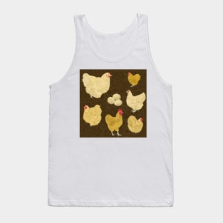 Buff Orpington Chicken Brown Tank Top